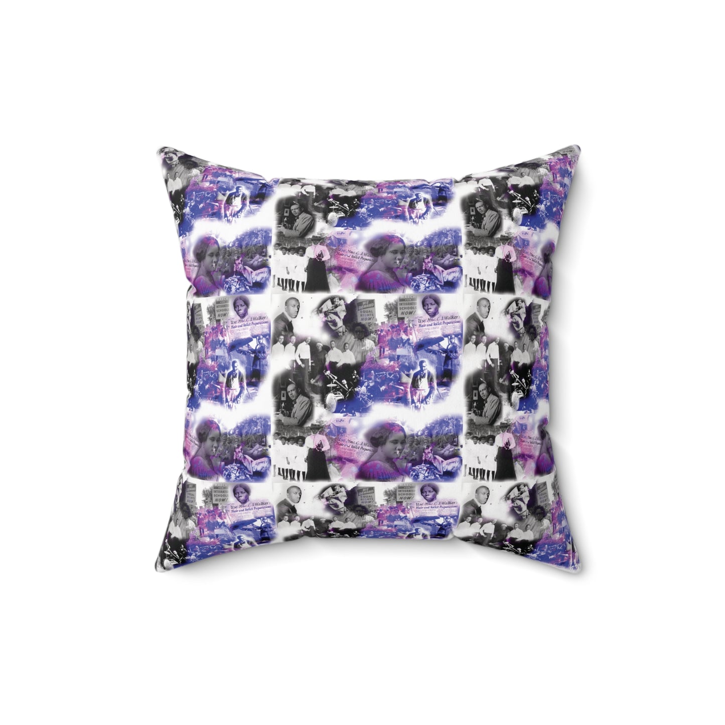 Black History 1920's Greatness | Square Pillow |Purple