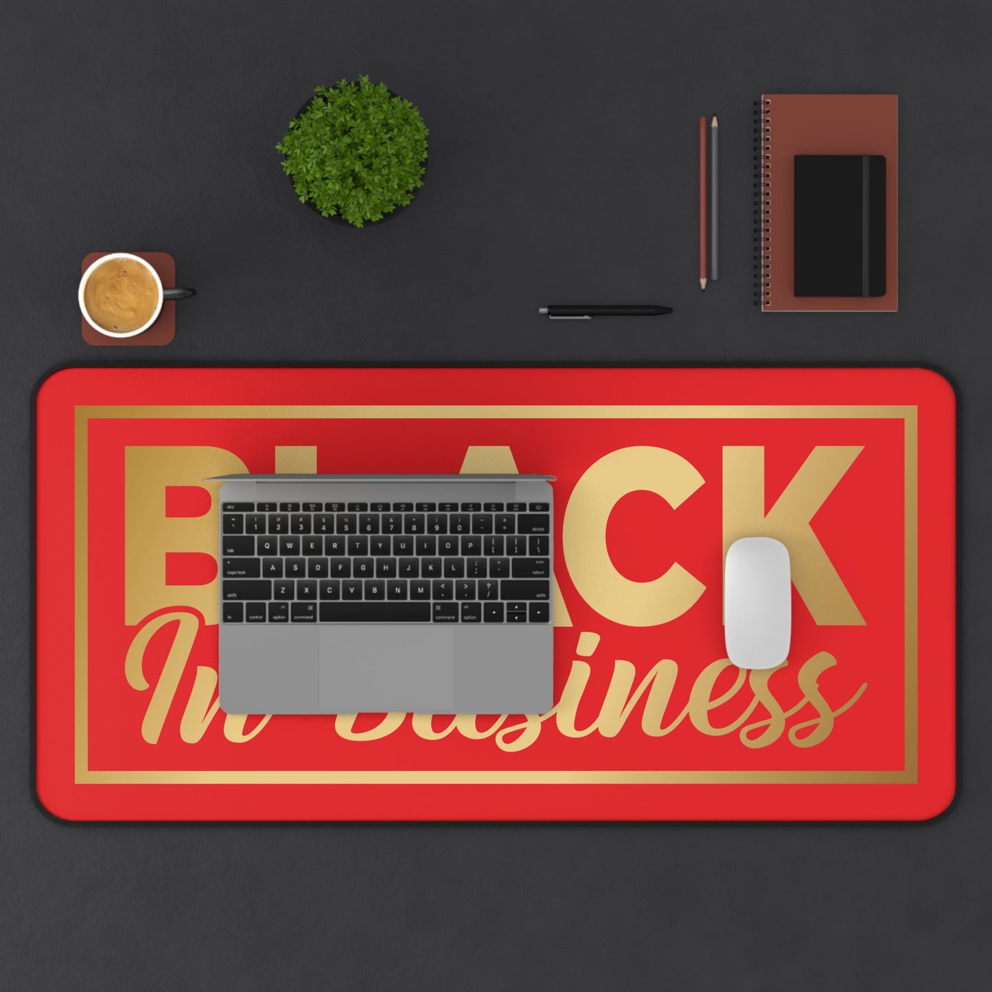 BLACK In Business | Desk Mat | Red