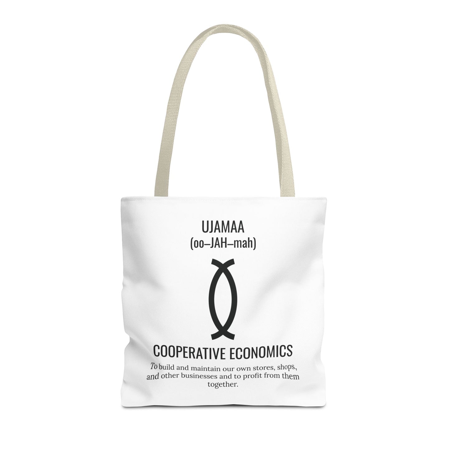 Ujamaa (Day 4) |Cooperative Economics | Tote Bag | White