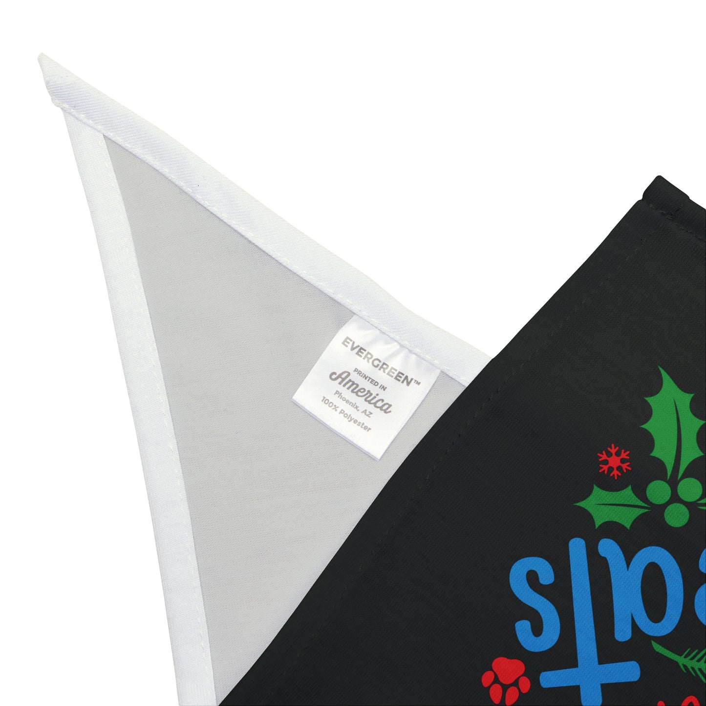 Oh Christmas Treats |Pet Bandana | Black