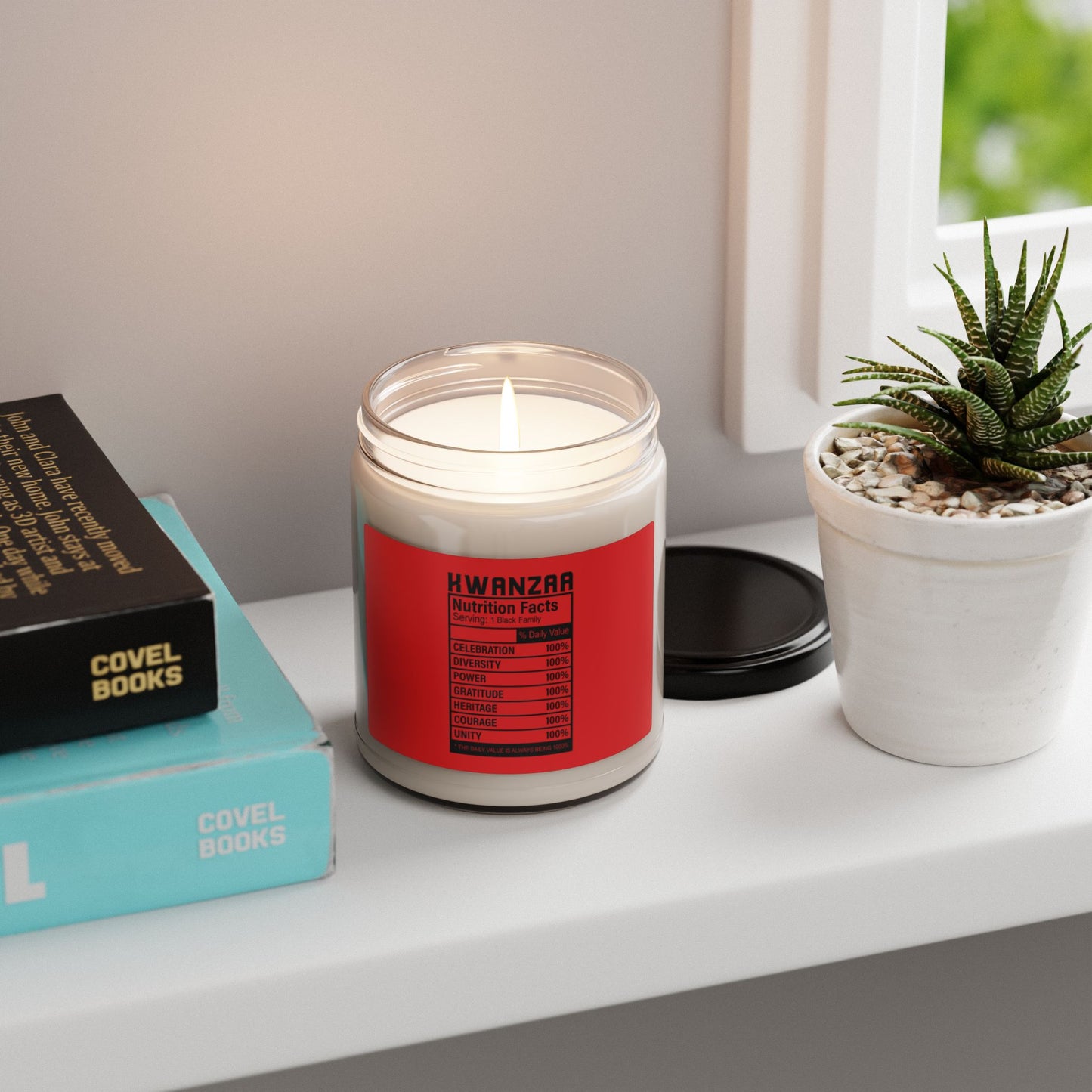 Kwanza Nutritional Facts | Candle |(Red Label)| 9 Oz
