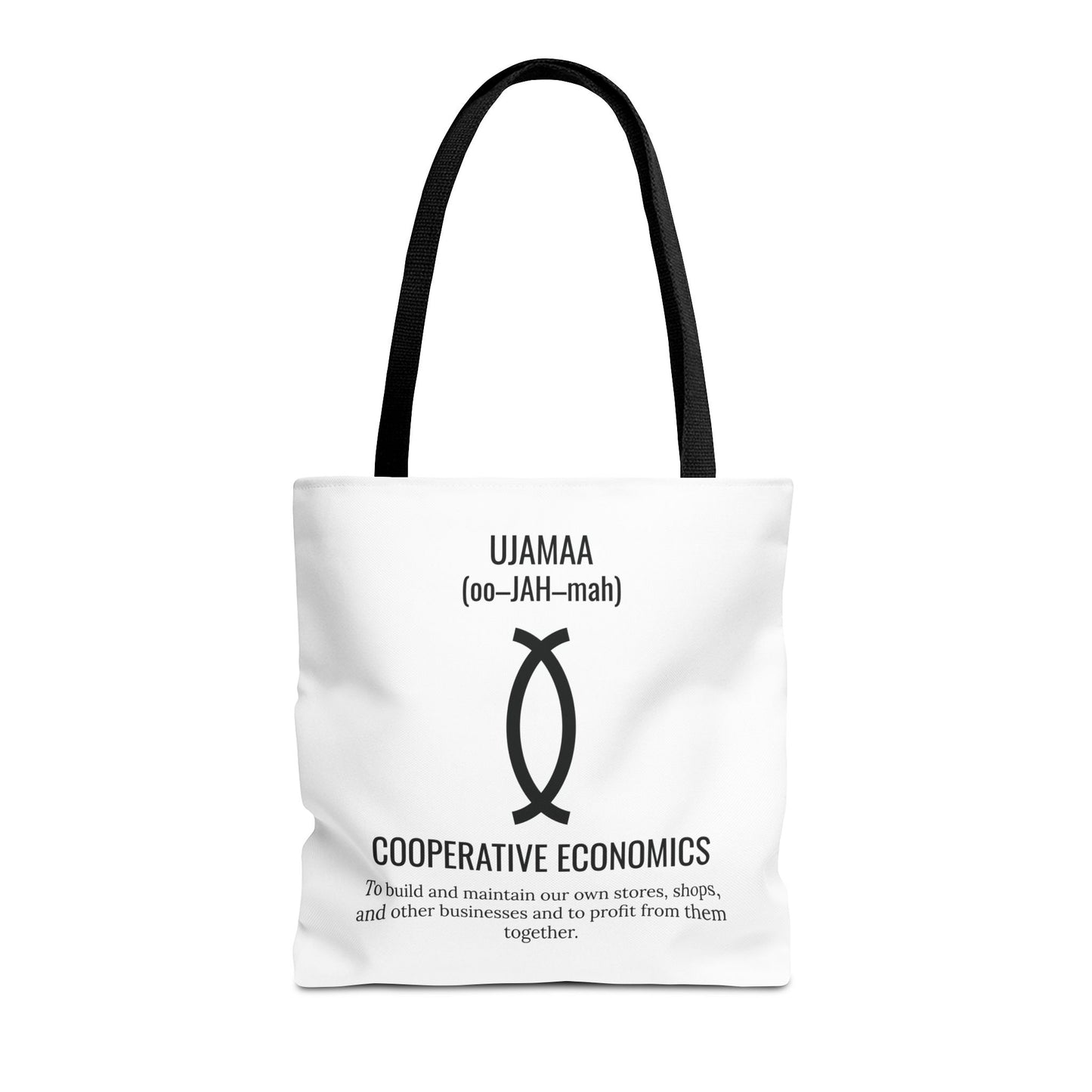 Ujamaa (Day 4) |Cooperative Economics | Tote Bag | White