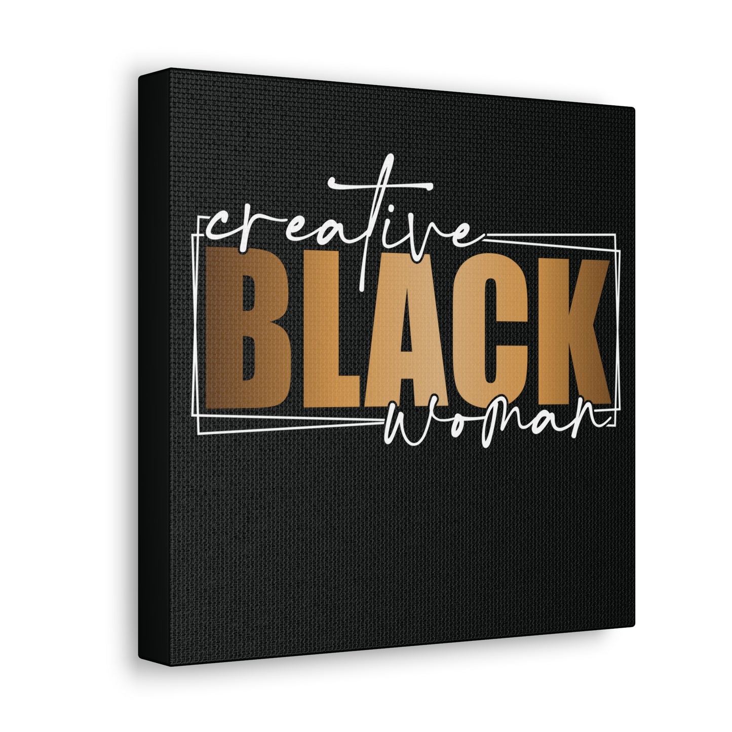 Creative Black Women | Canvas Gallery Wrap | Black Background