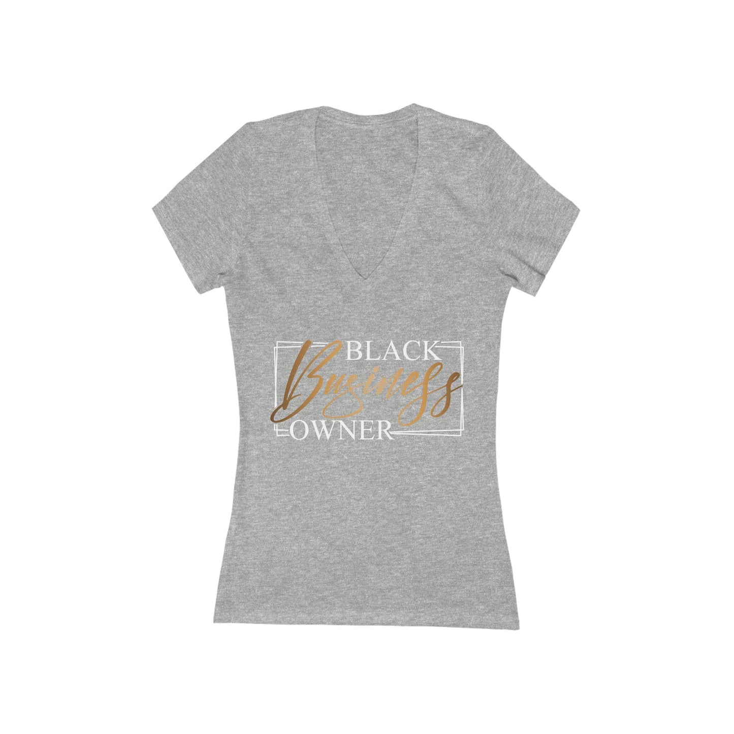 Black Business Owner | Women's Short Sleeve Deep V-Neck T