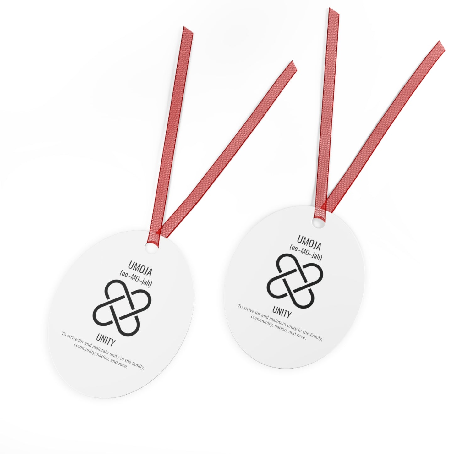 Umoja (Day 1) |Unity | Bell, Tree, Round or Oval Ornament |Metal|