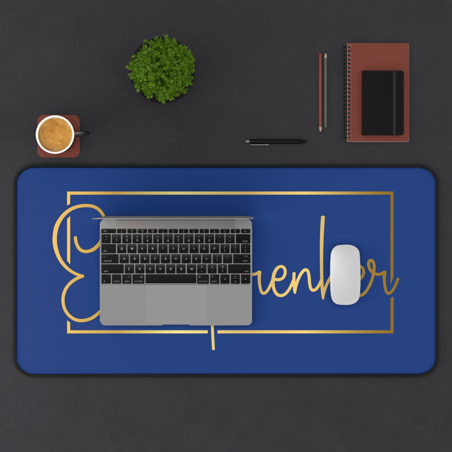 Entrepreneur | Desk Mat | Blue