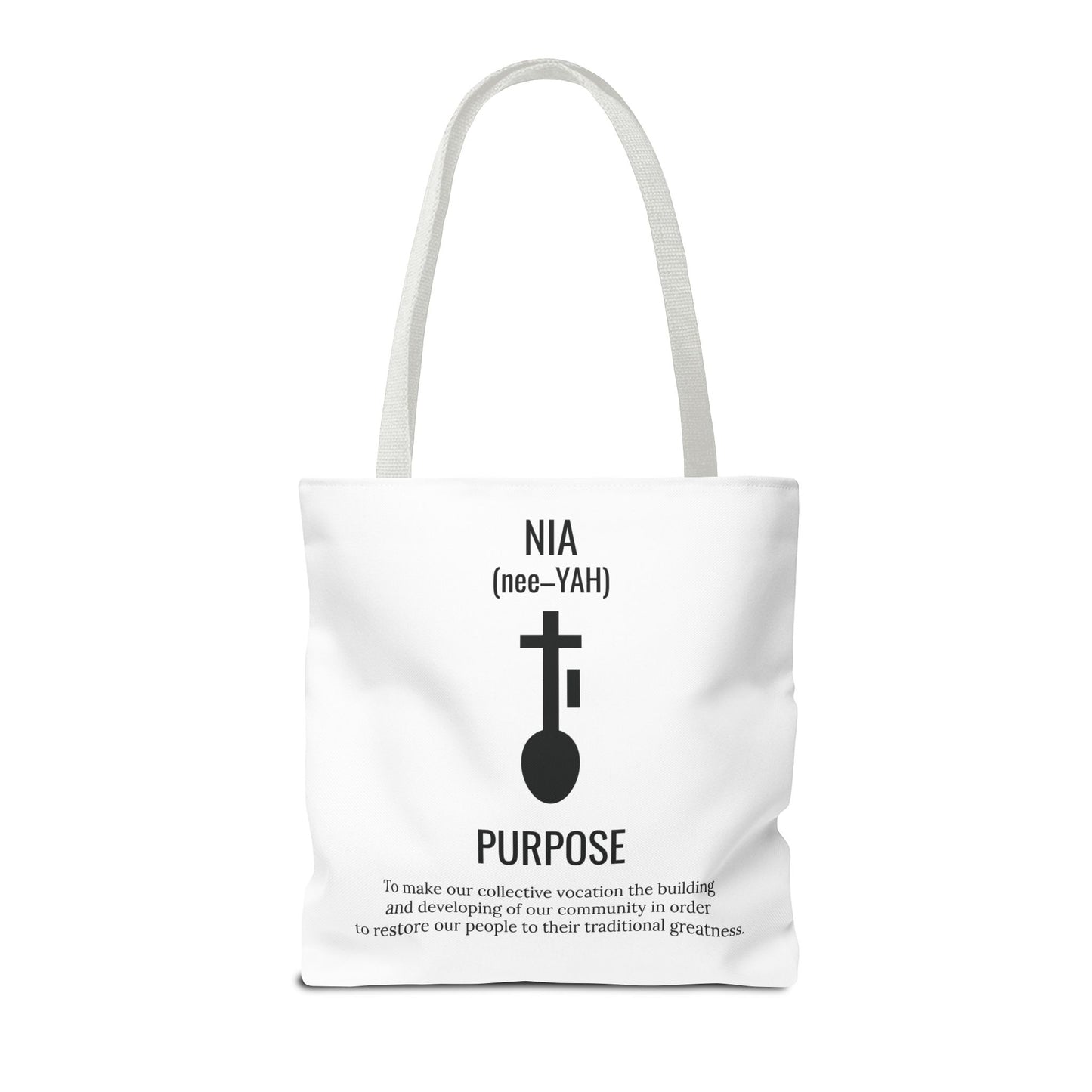 Nia (Day 5) | Purpose | Tote Bag | White