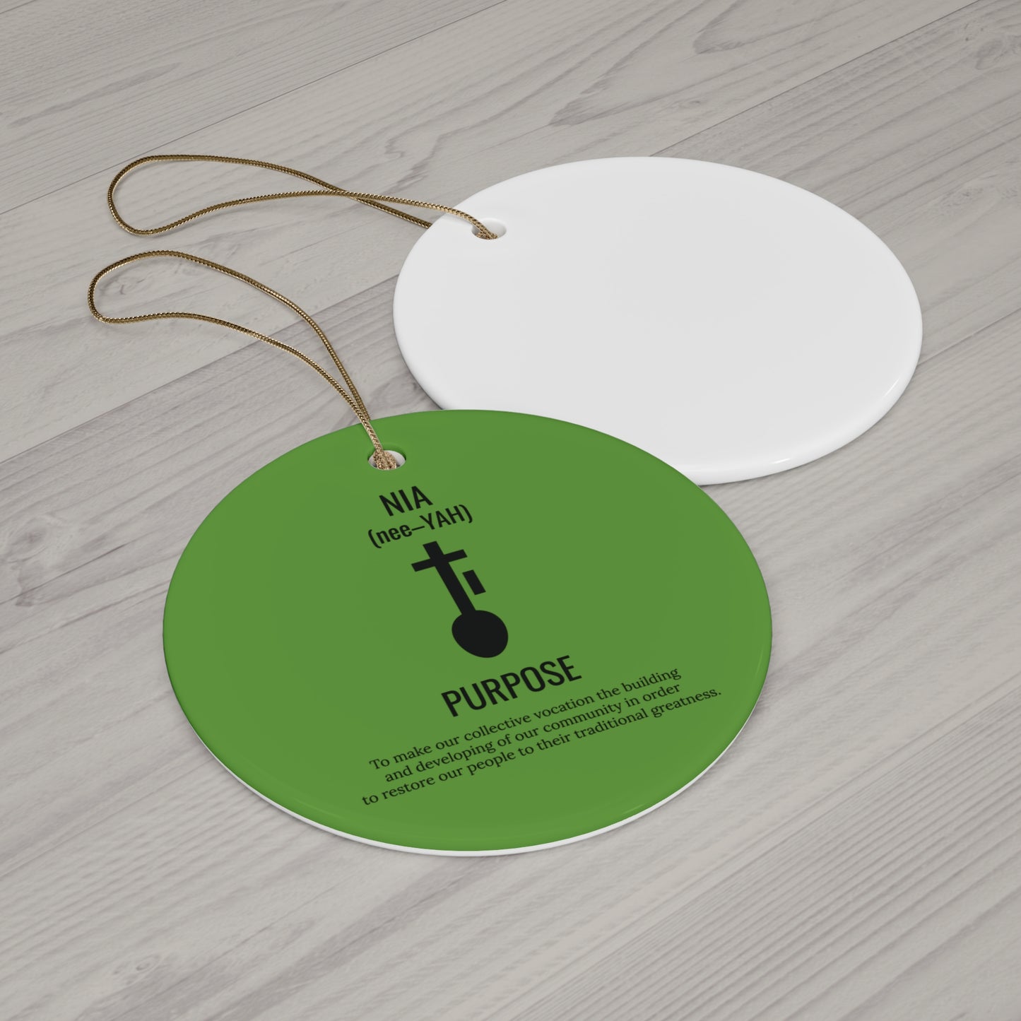 Nia (Day 5) | Purpose | Circle or Star Ornament | Green