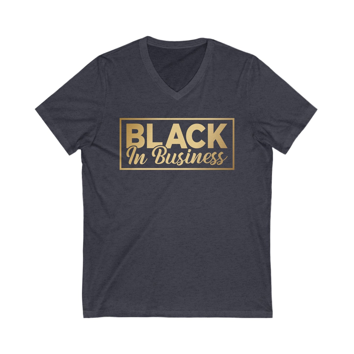 Black In Business | Short Sleeve V-Neck Tee (Unisex)