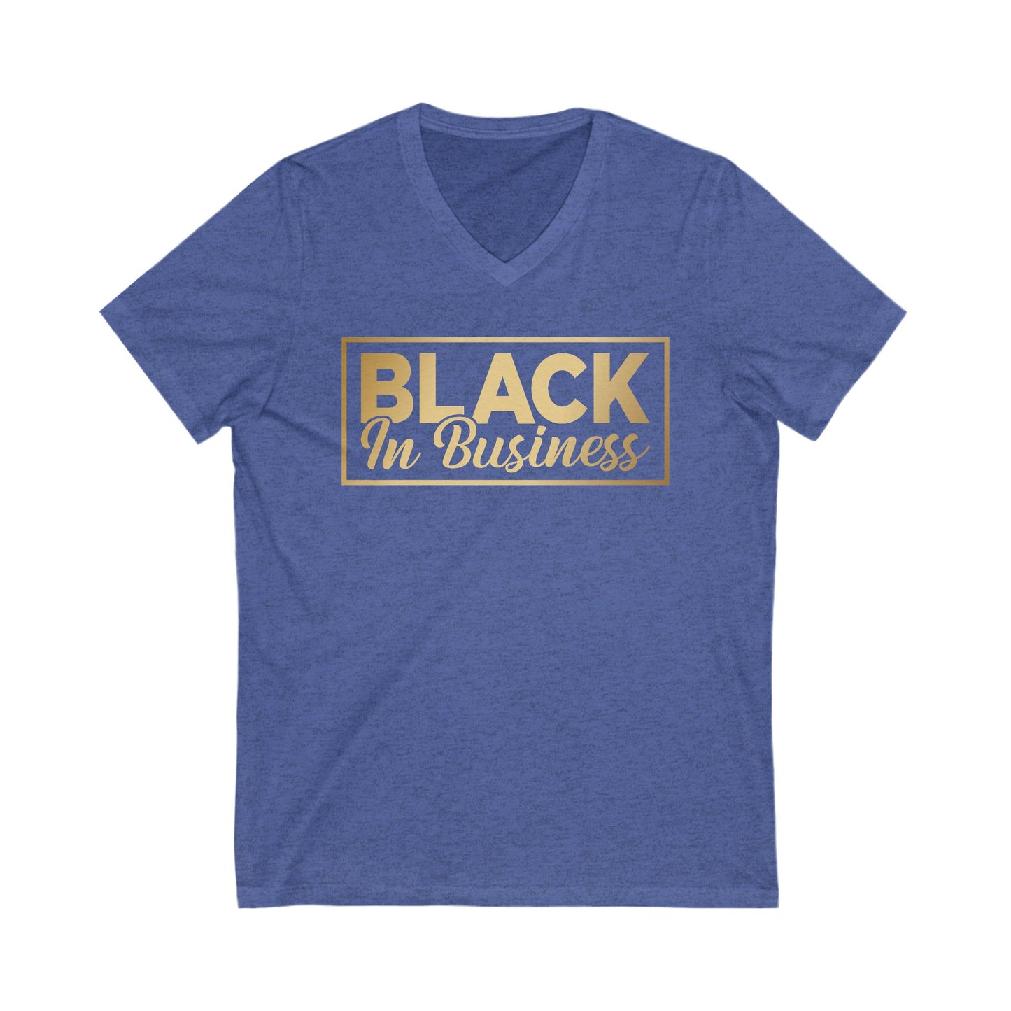 Black In Business | Short Sleeve V-Neck Tee (Unisex)