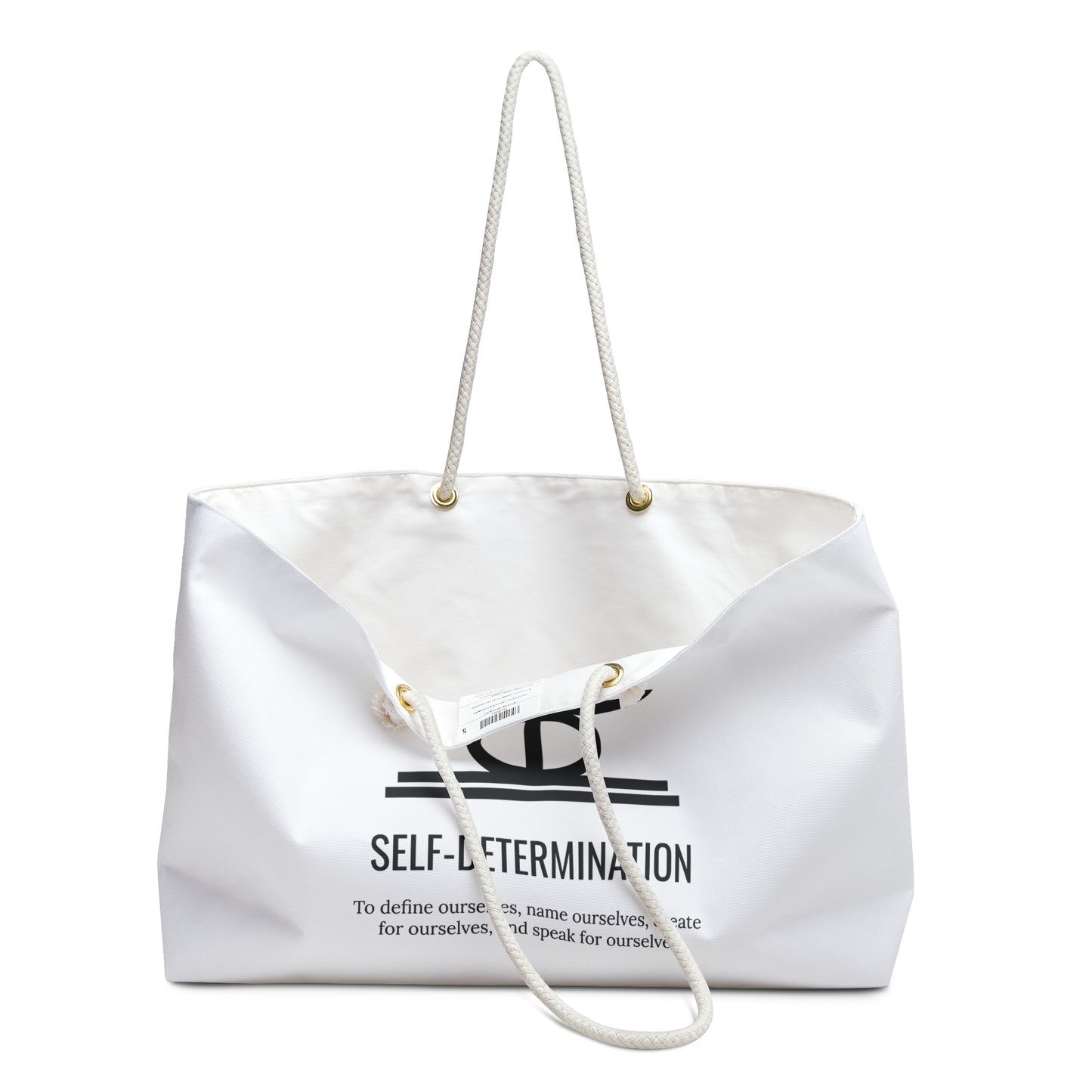 Kujichagulia (Day 2) | Self Determination | Weekender Bag |White