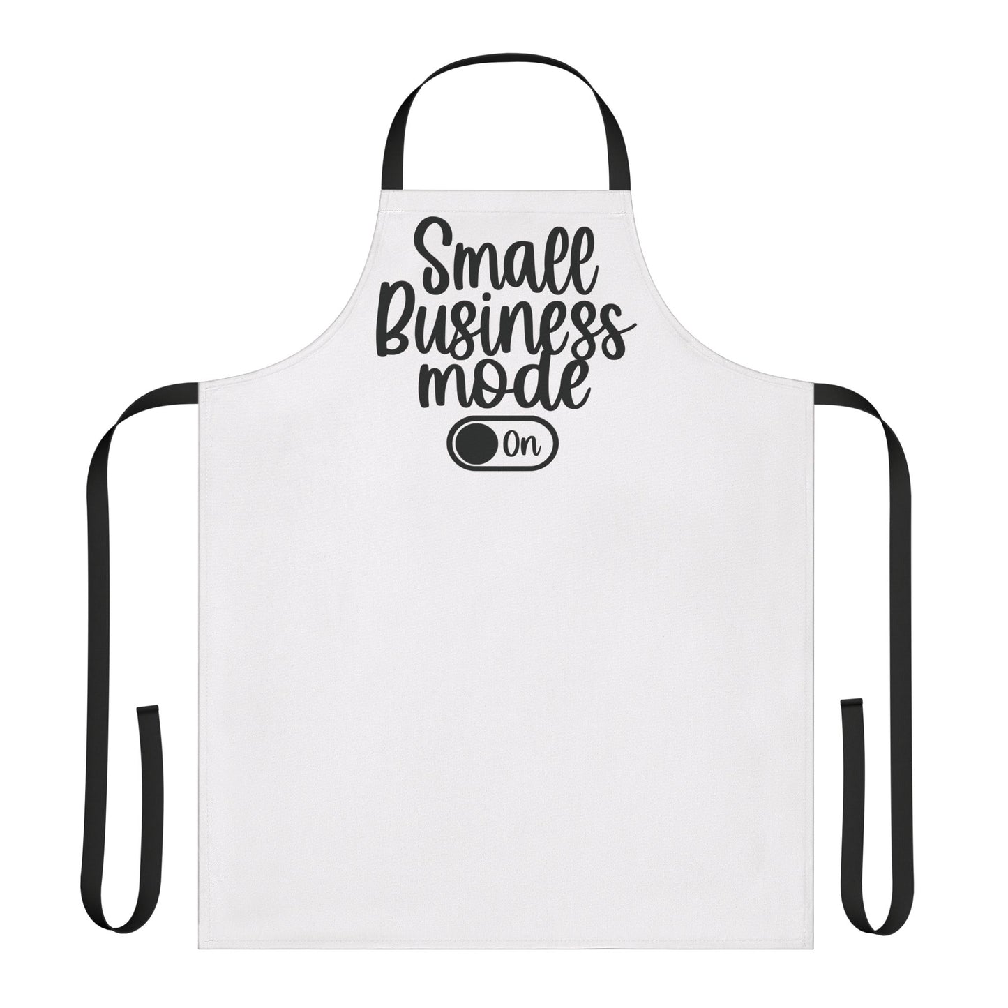Small Business Mode |Apron| White| Black Strap