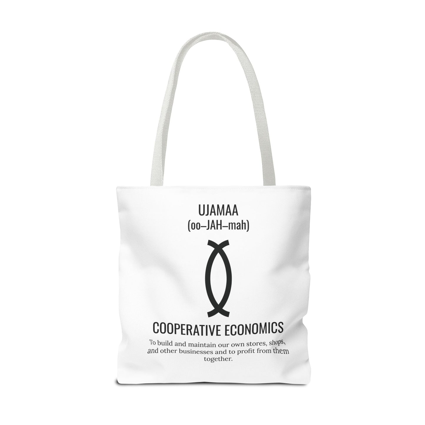 Ujamaa (Day 4) |Cooperative Economics | Tote Bag | White