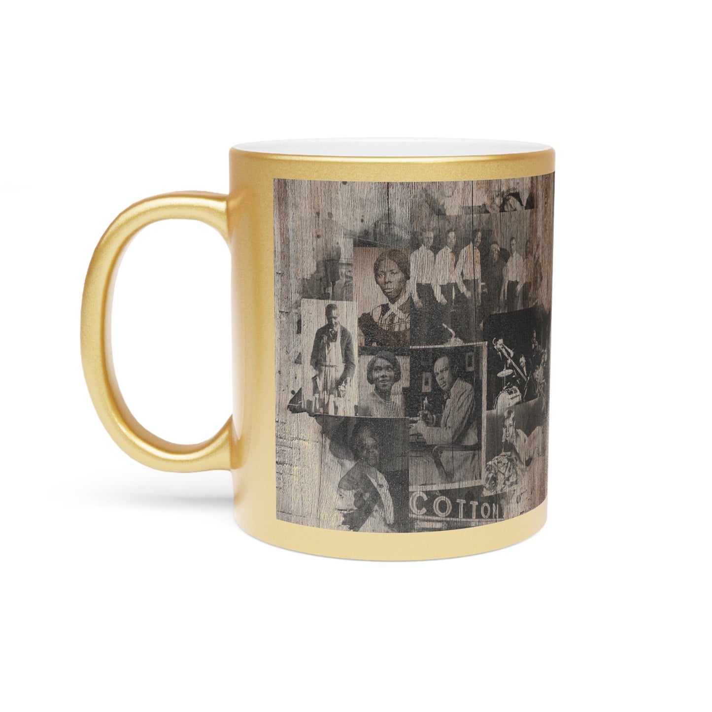 Black History Vintage Greatness (Brown) (Gold Metallic Version) |Coffee & Tea Mug | Full Print| 11 Oz
