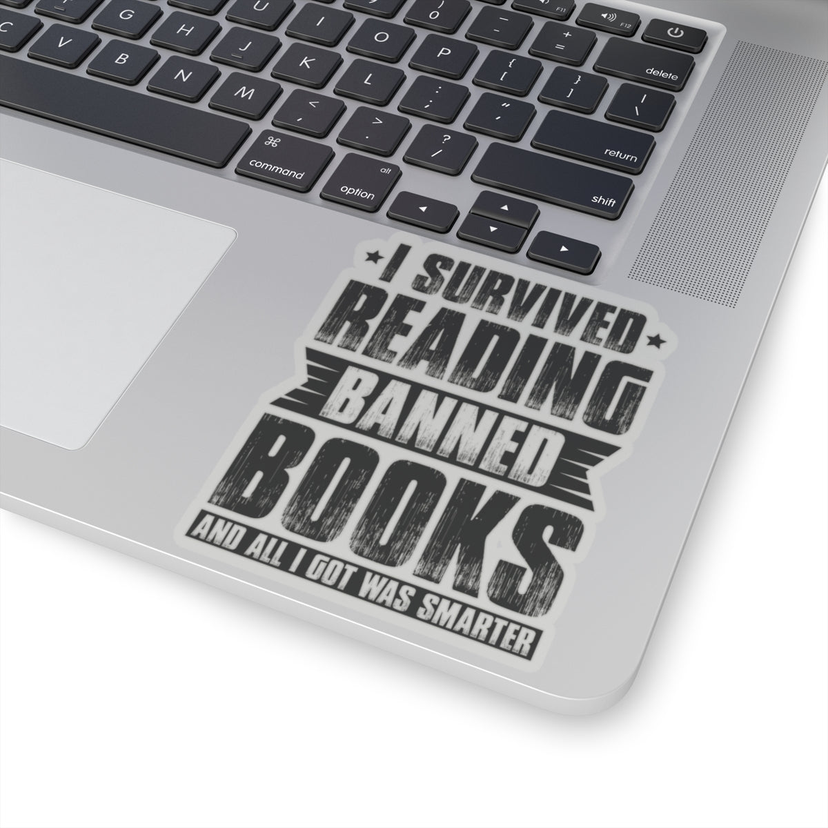 I Survived Reading Banned Books | Kriss-Cut Stickers | Black