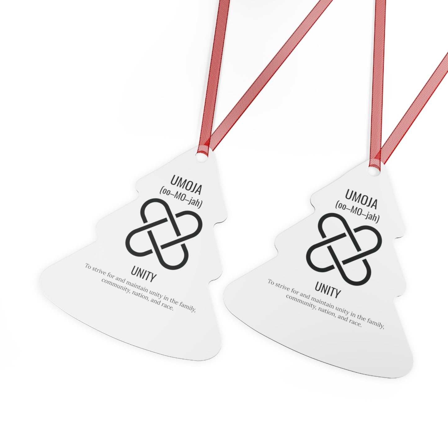 Umoja (Day 1) |Unity | Bell, Tree, Round or Oval Ornament |Metal|