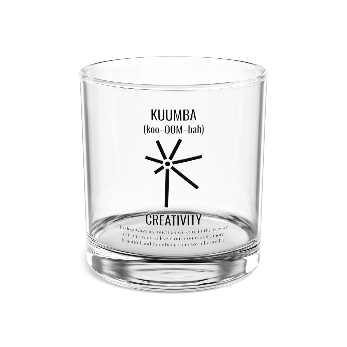 Kuumba (Day 6) | Creativity | 10 oz Rocks Glass
