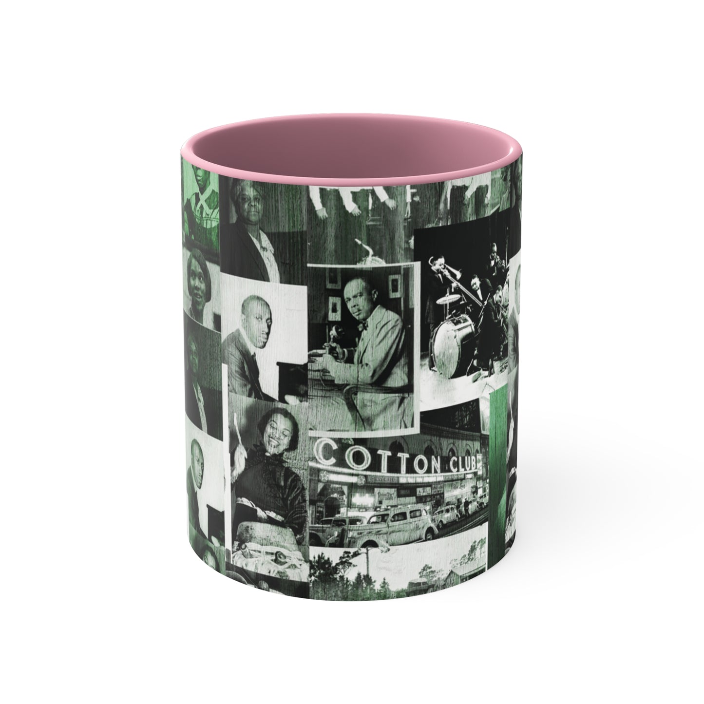 Black History 1920's Greatness (Pink) (Accent Mug) |Coffee & Tea Mug | Full Print| 11 Oz.