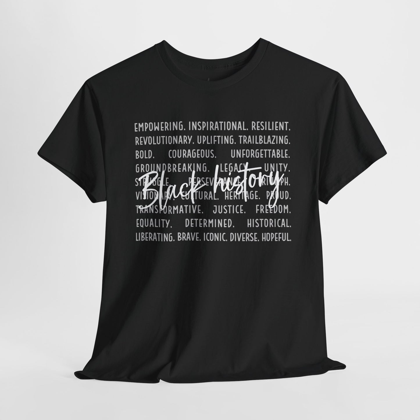 Black History - Empowerment | White Font | T-Shirt