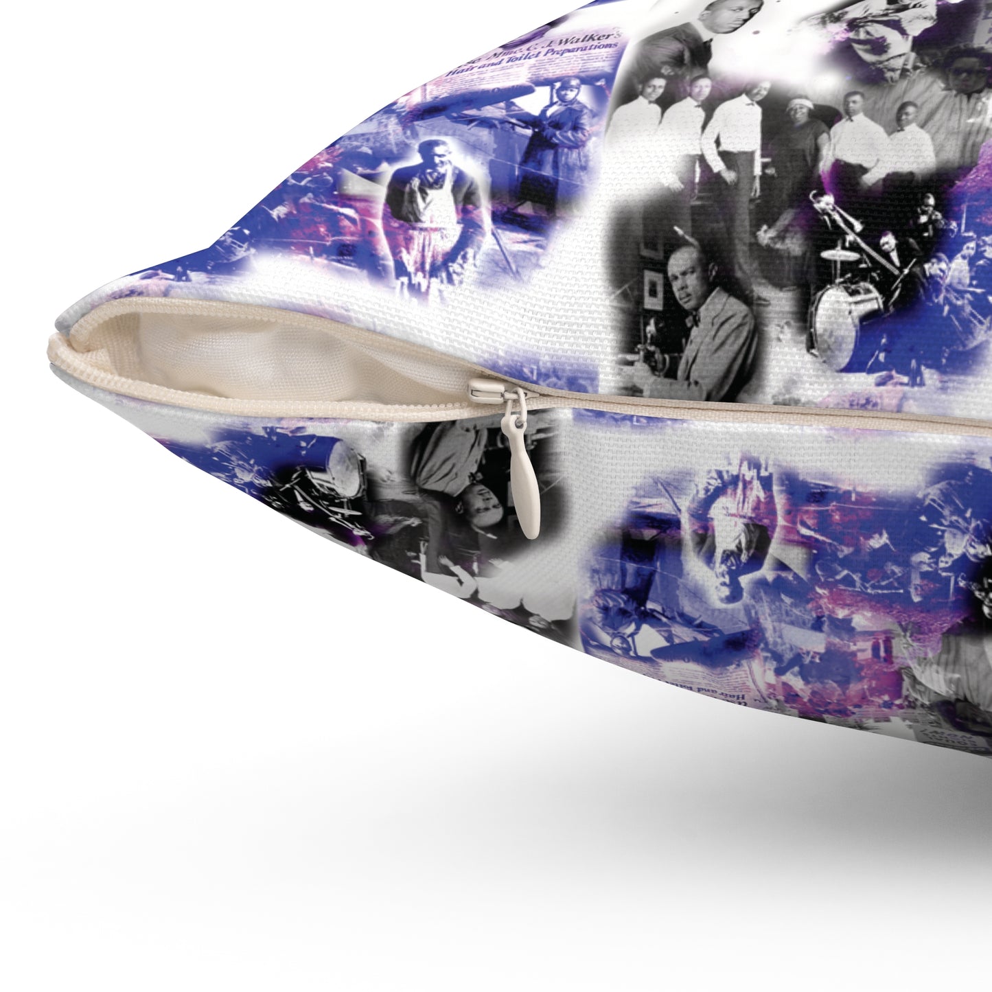 Black History 1920's Greatness | Square Pillow |Purple