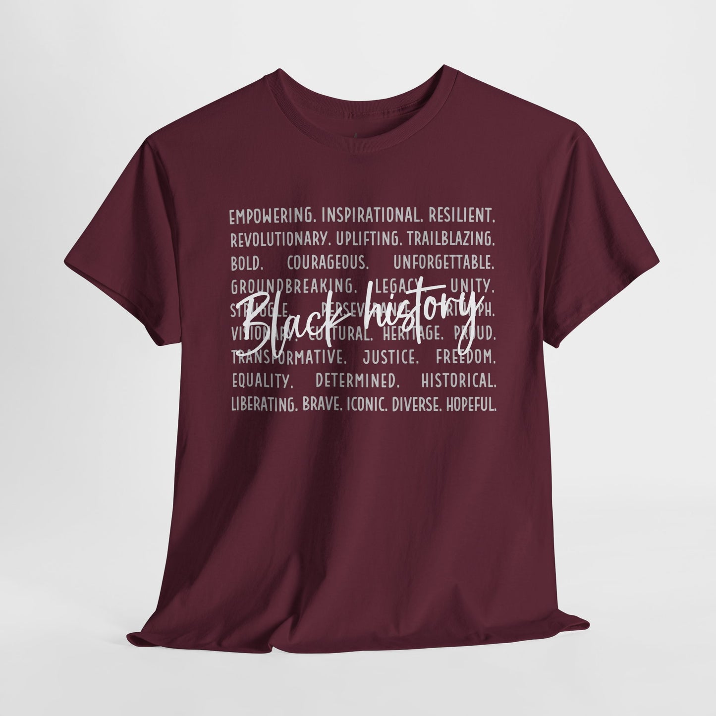 Black History - Empowerment | White Font | T-Shirt
