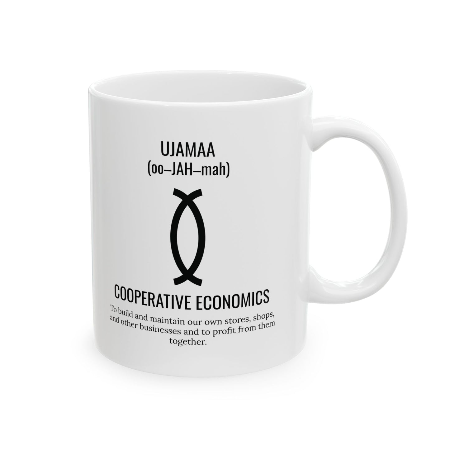 Ujamaa (Day 4) |Cooperative Economics | 11oz Mug| White |