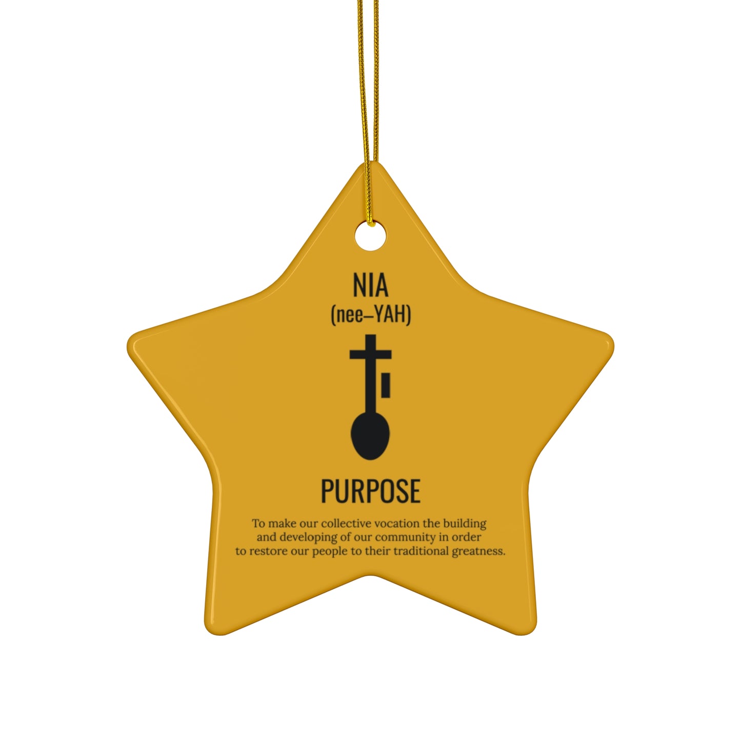 Nia (Day 5) | Purpose | Circle or Star Ornament | Yellow