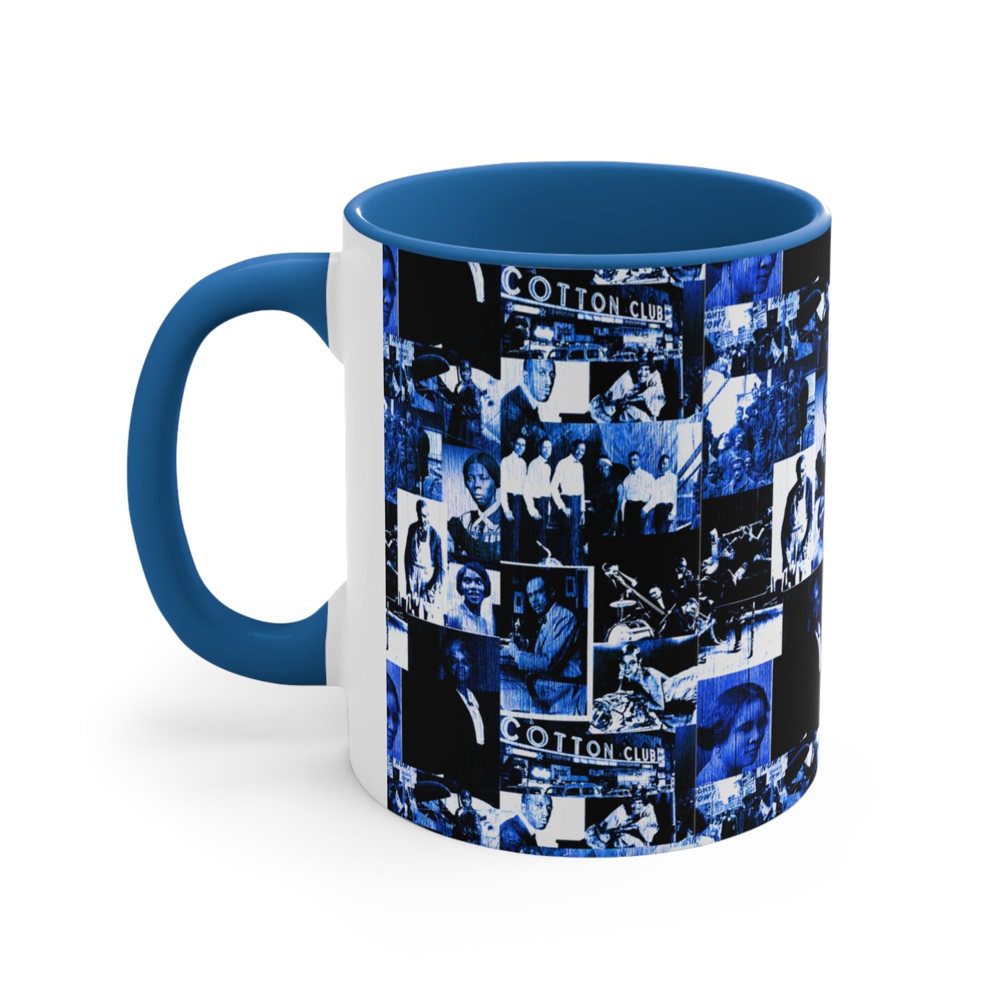 Black History 1920's Greatness (Blue) (Accent Mug) |Coffee & Tea Mug | Full Print| 11 Oz.