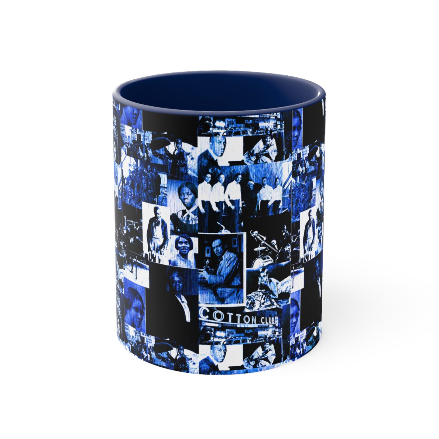 Black History 1920's Greatness (Blue) (Accent Mug) |Coffee & Tea Mug | Full Print| 11 Oz.
