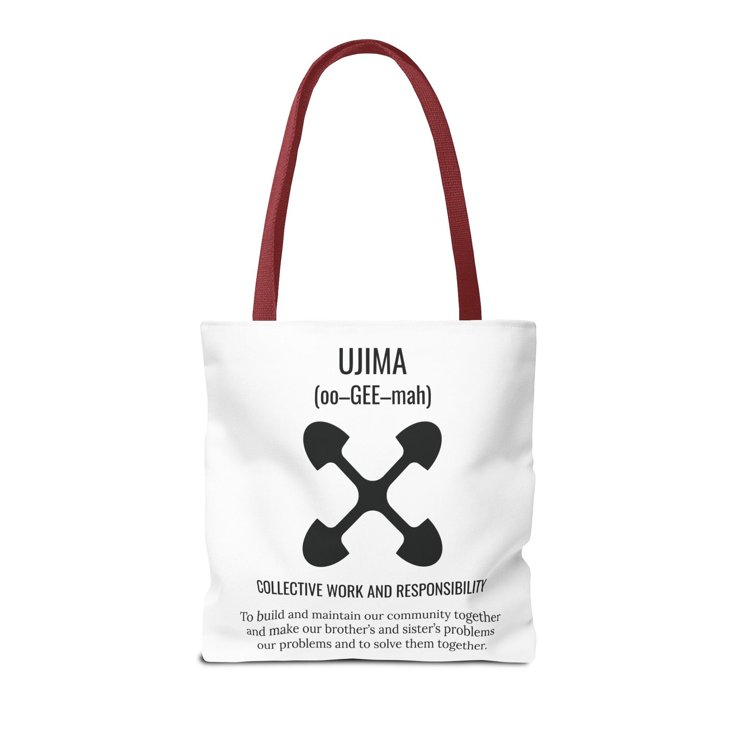 Ujima (Day 3) |Collective Work & Responsibility| Tote Bag | White