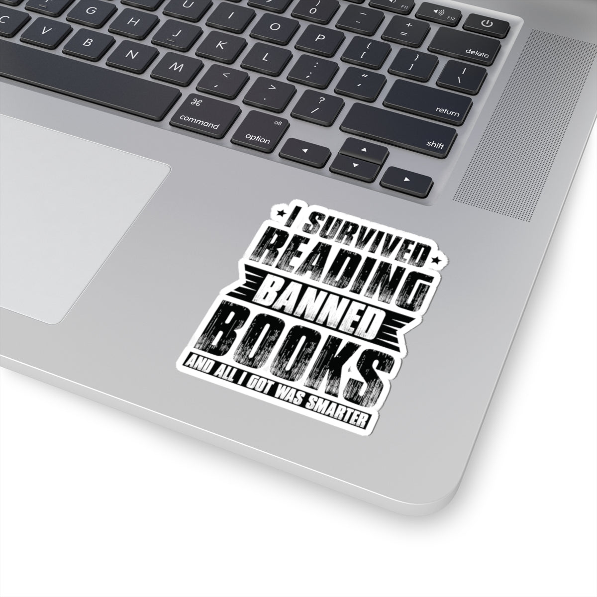 I Survived Reading Banned Books | Kriss-Cut Stickers | Black