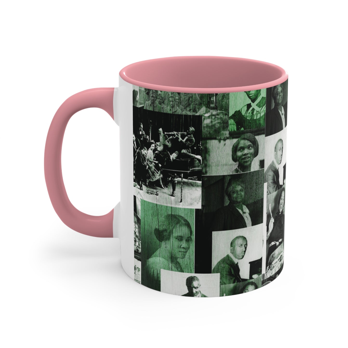 Black History 1920's Greatness (Pink) (Accent Mug) |Coffee & Tea Mug | Full Print| 11 Oz.