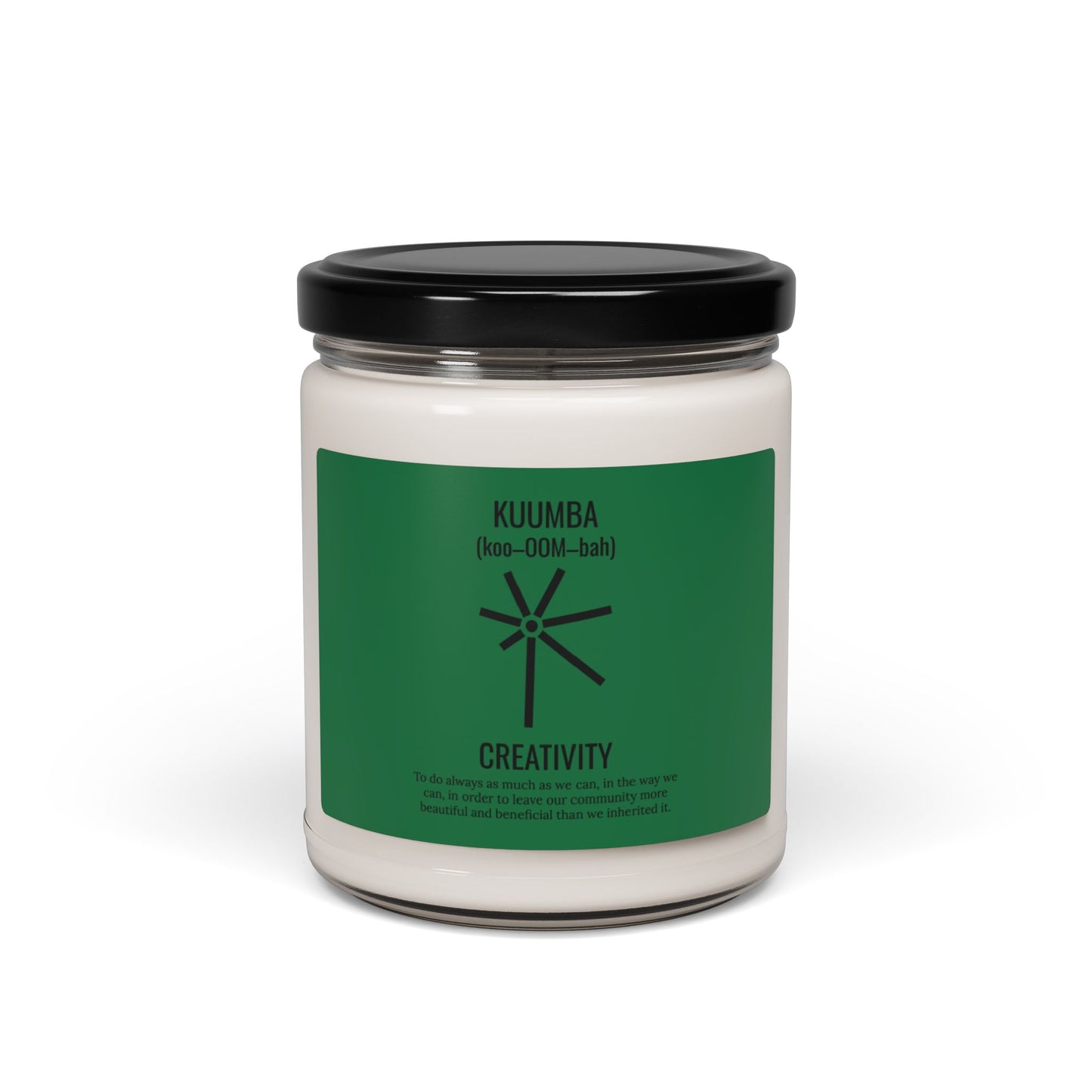 Kuumba (Day 6) | Creativity | Candle |(Green Label)| 9 Oz