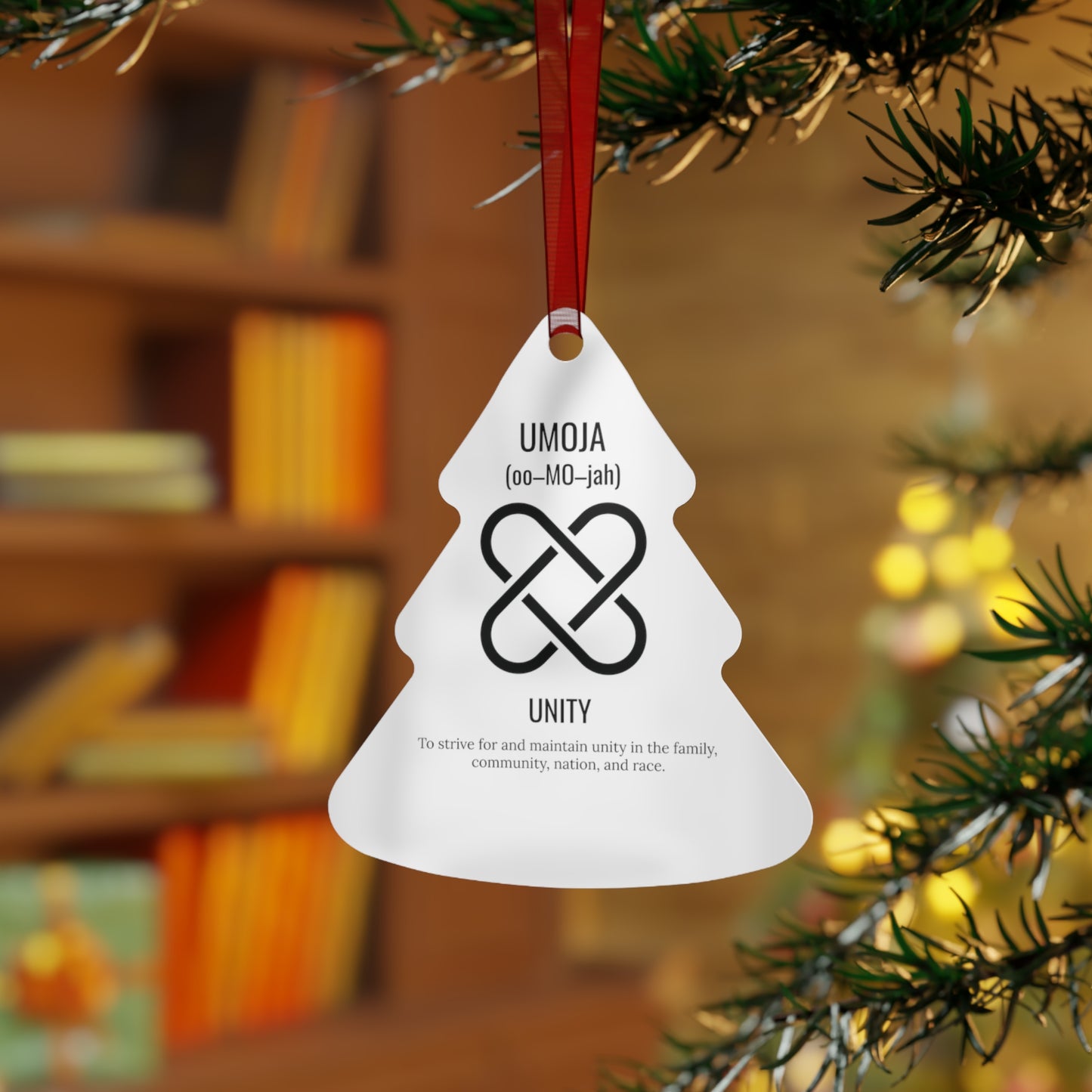 Umoja (Day 1) |Unity | Bell, Tree, Round or Oval Ornament |Metal|