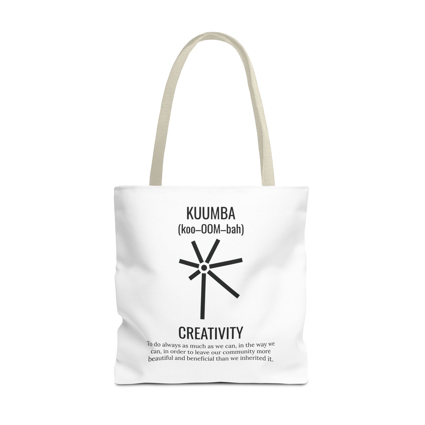 Kuumba (Day 6) | Creativity | Tote Bag | White