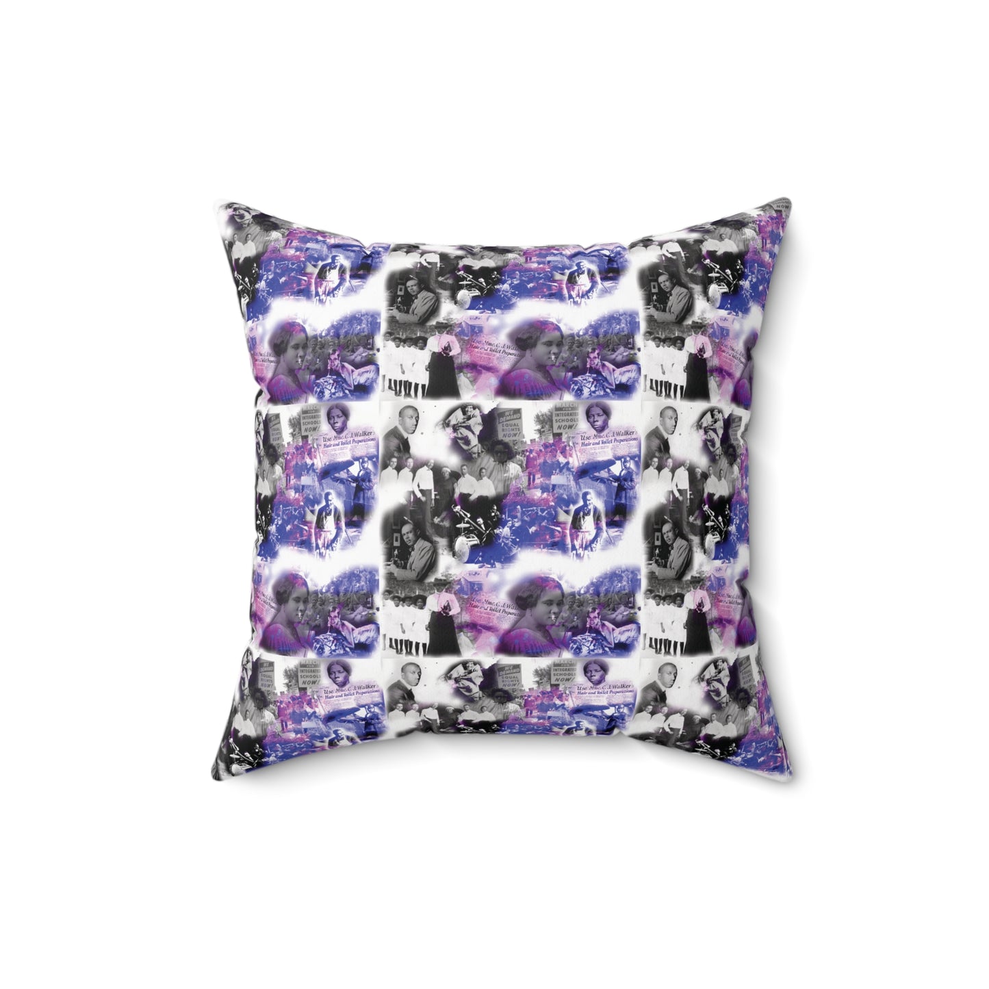 Black History 1920's Greatness | Square Pillow |Purple