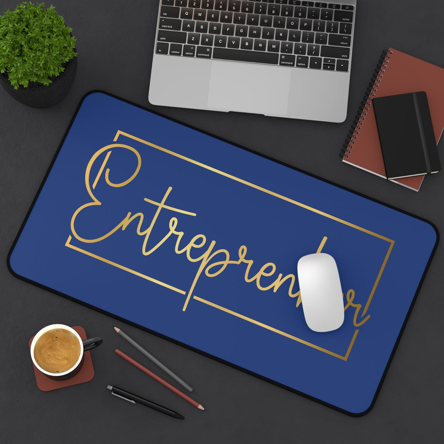 Entrepreneur | Desk Mat | Blue