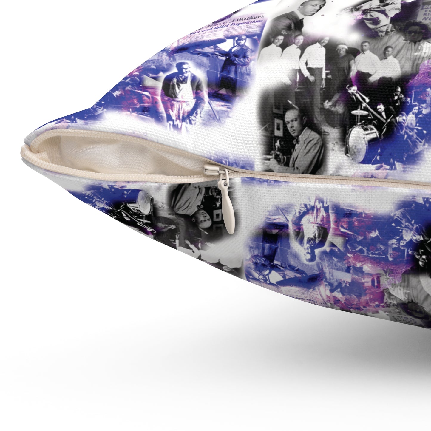 Black History 1920's Greatness | Square Pillow |Purple