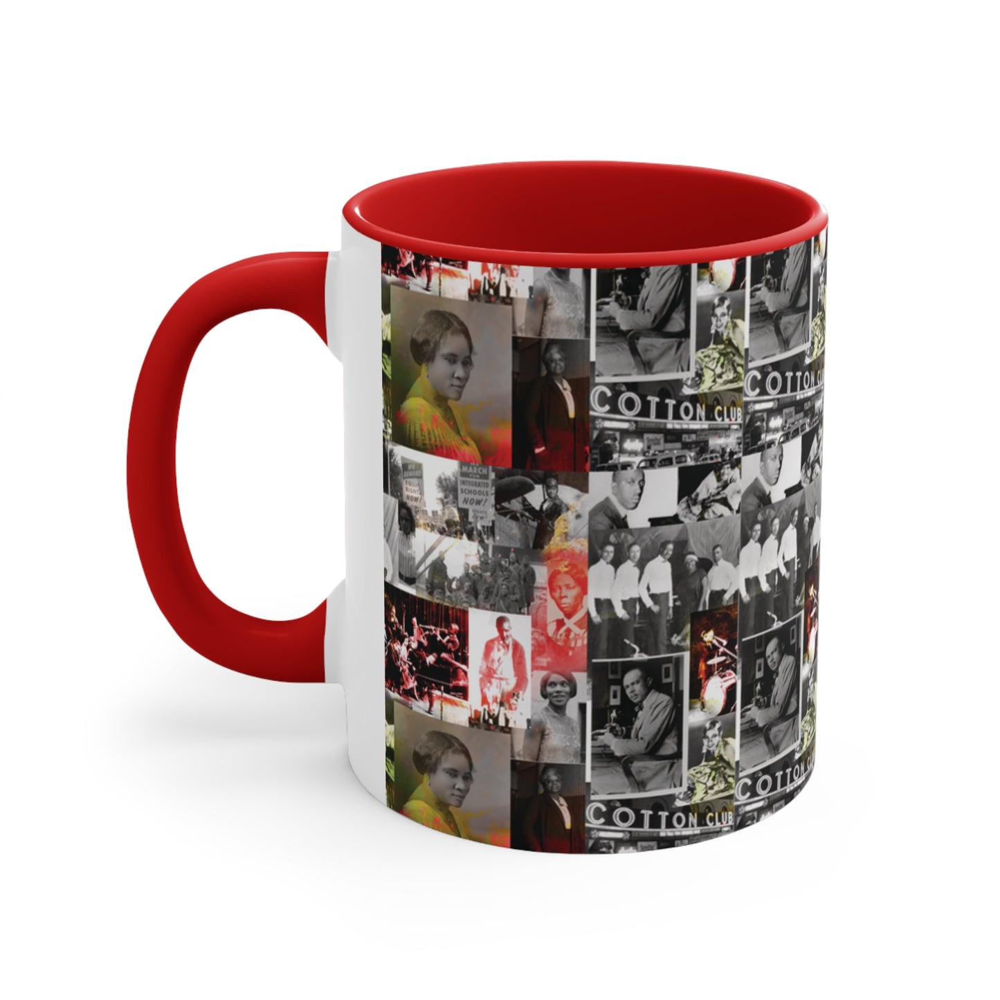 Black History 1920's Greatness (Red) (Accent Mug)|Coffee & Tea Mug | Full Print| 11 Oz.