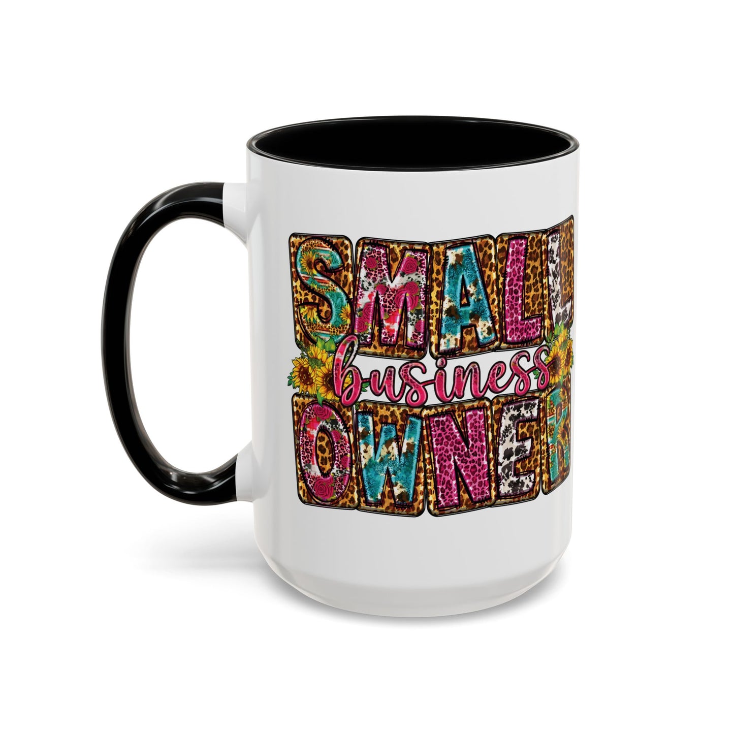 Small Business Owner | 11oz or 15 oz Mug| Version 2| White Accent (Various Colors)