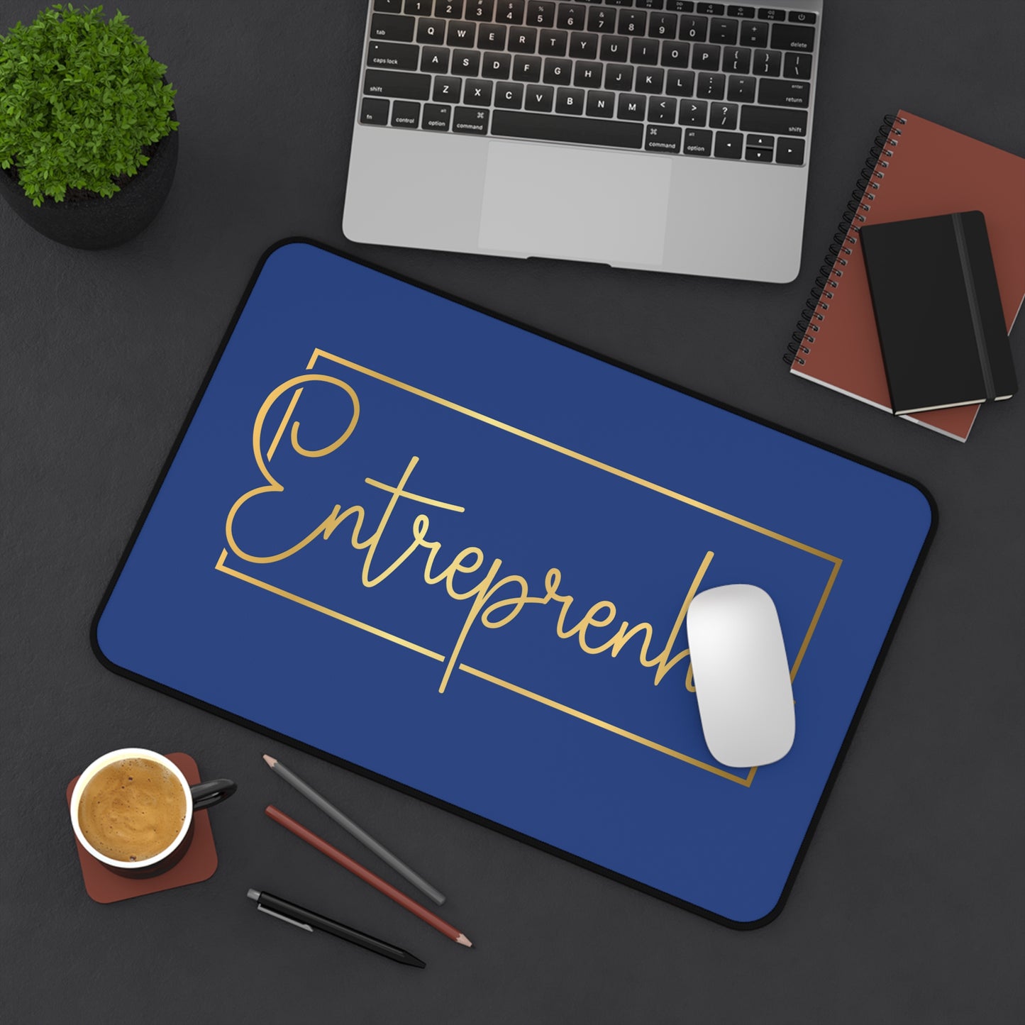 Entrepreneur | Desk Mat | Blue