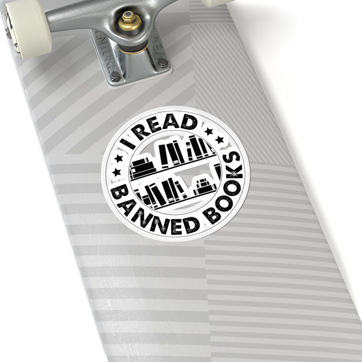 I Read Banned Books | Circle| Kriss-Cut Stickers