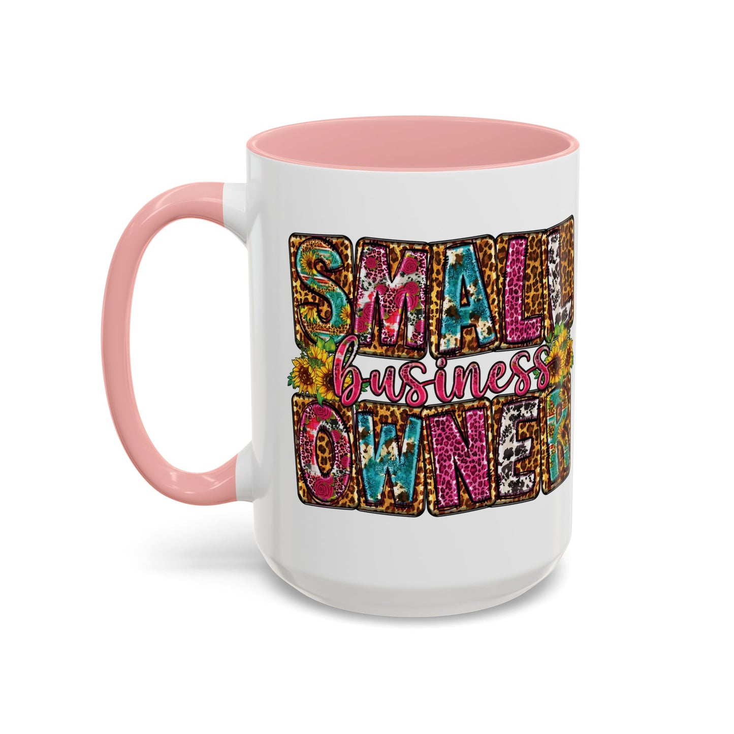 Small Business Owner | 11oz or 15 oz Mug| Version 2| White Accent (Various Colors)