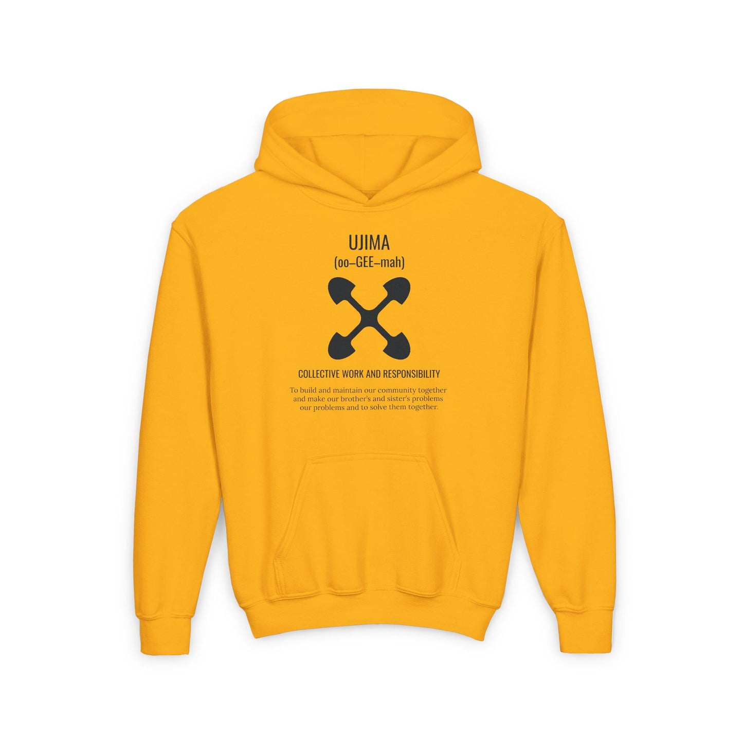 Ujima (Day 3) | Collective Work & Responsibility | Youth Hooded Sweatshirt