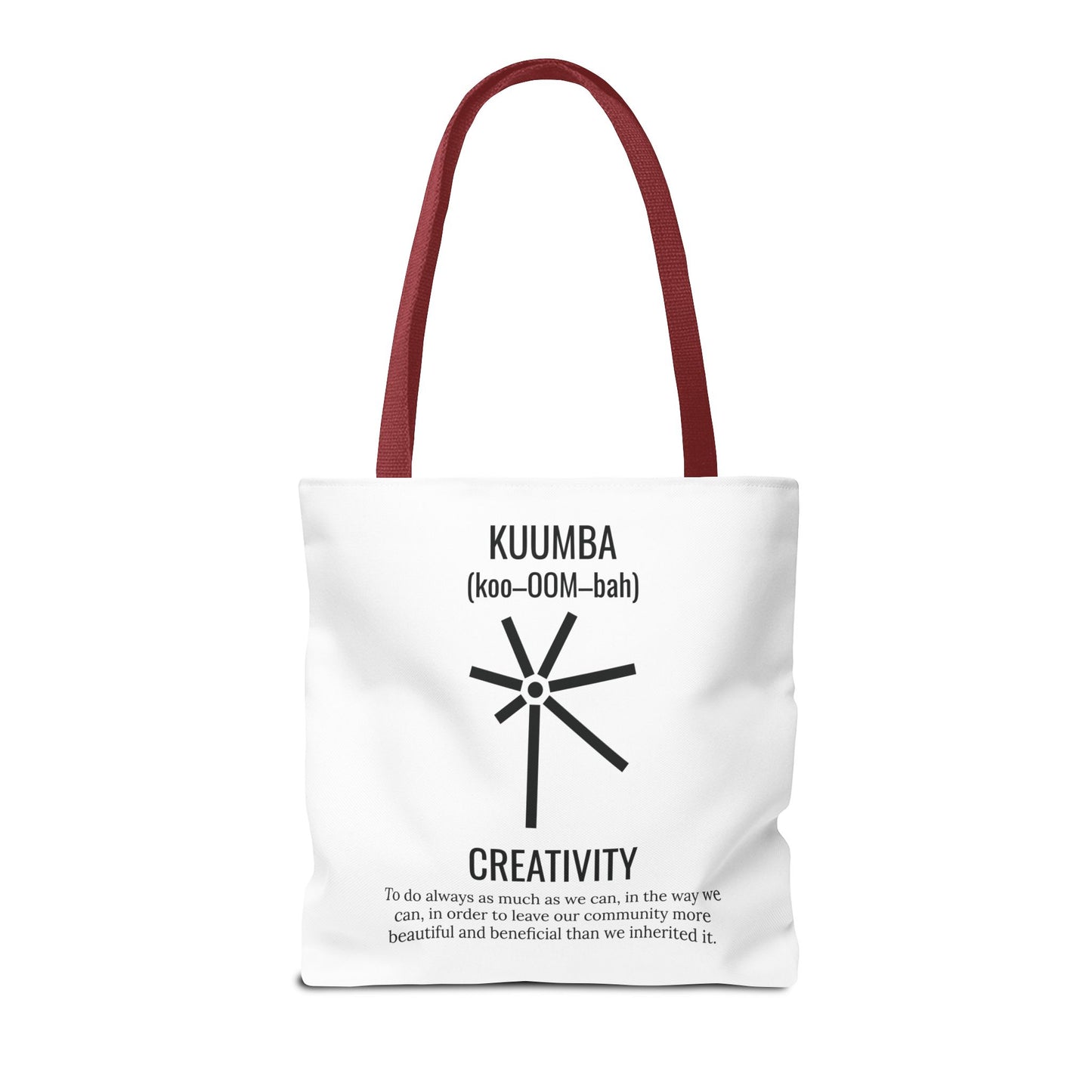 Kuumba (Day 6) | Creativity | Tote Bag | White