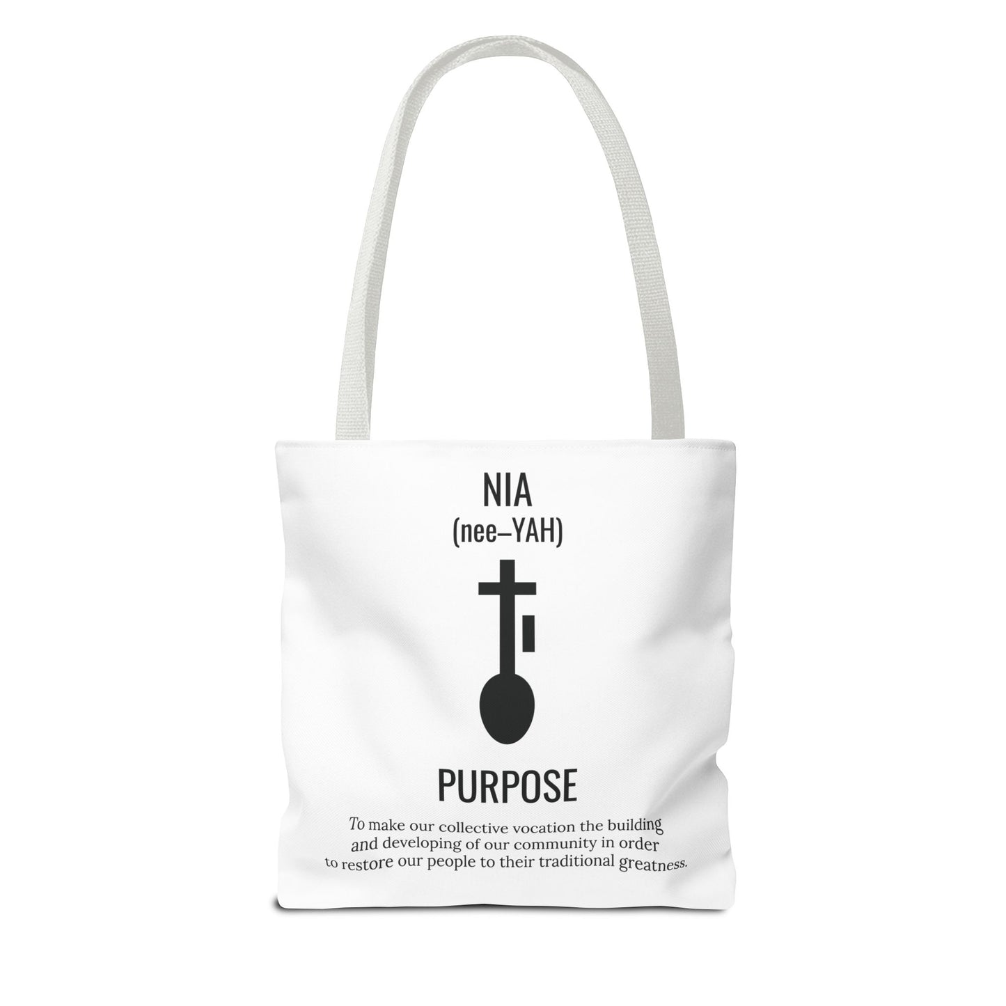 Nia (Day 5) | Purpose | Tote Bag | White