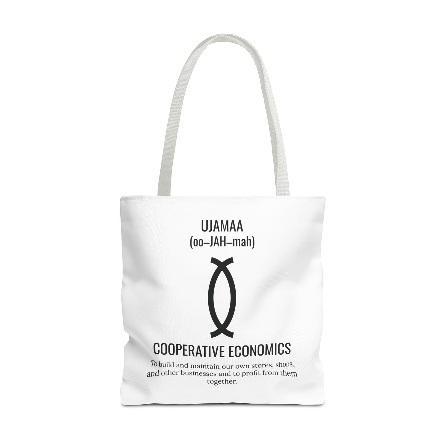 Ujamaa (Day 4) |Cooperative Economics | Tote Bag | White