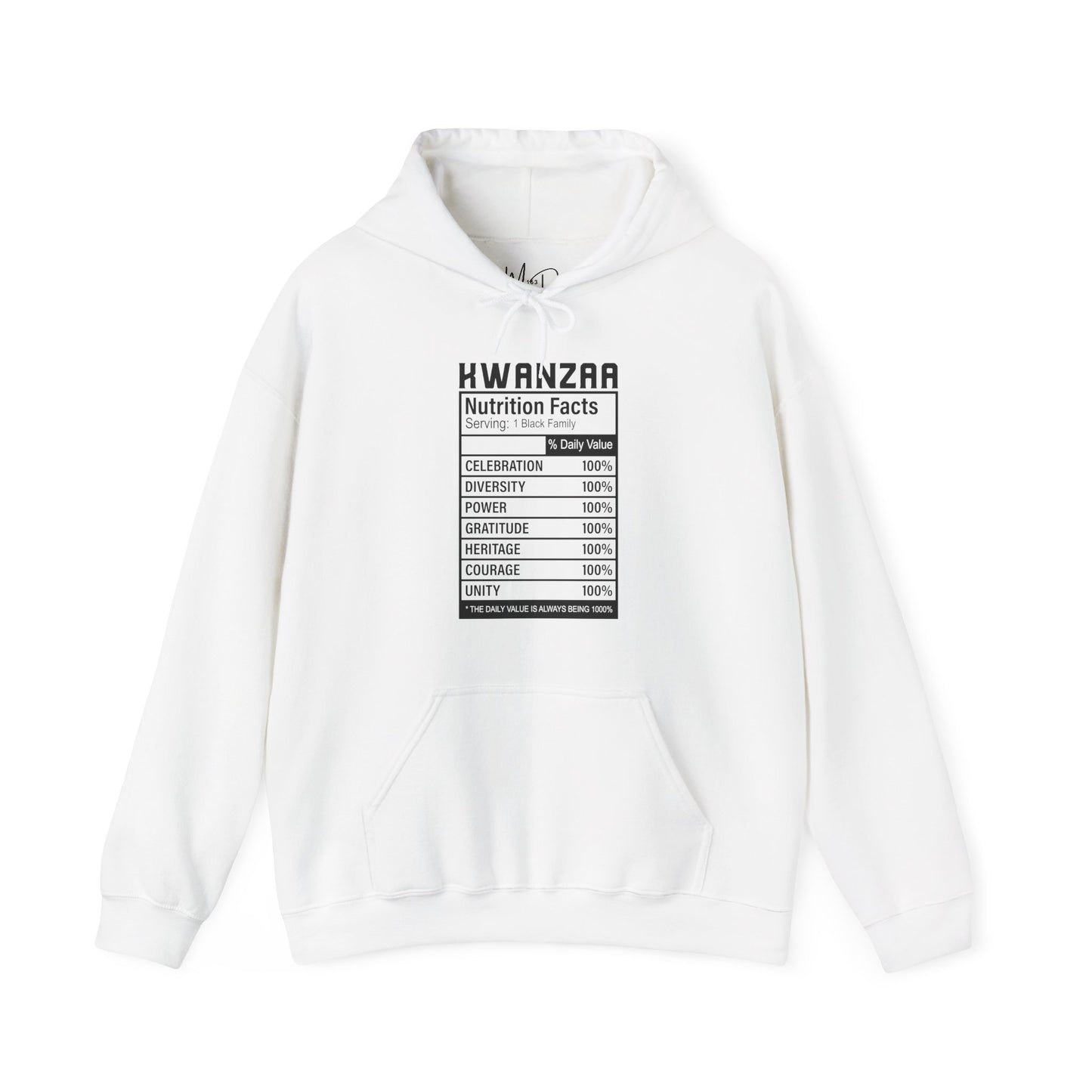 Kwanza Nutritional Facts | Hooded Sweatshirt