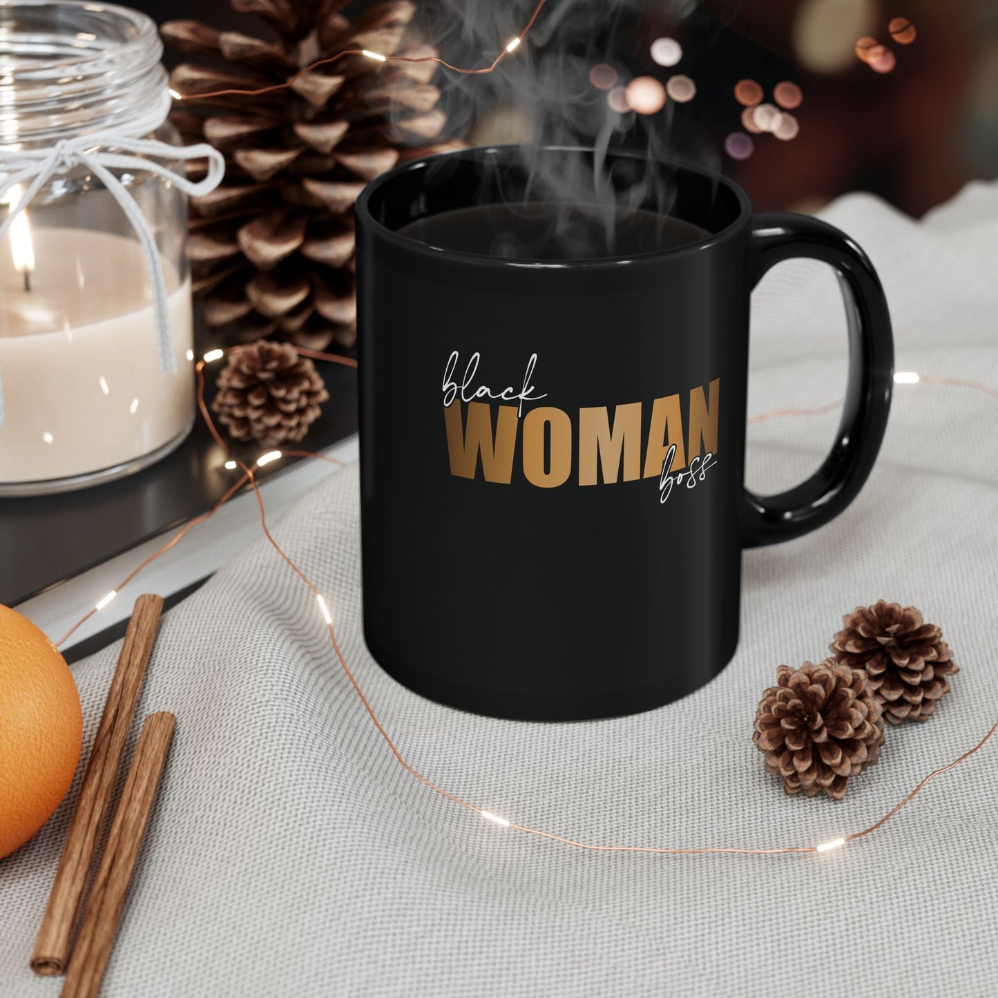 Black Women Boss| 11oz or 15 oz Mug| Black