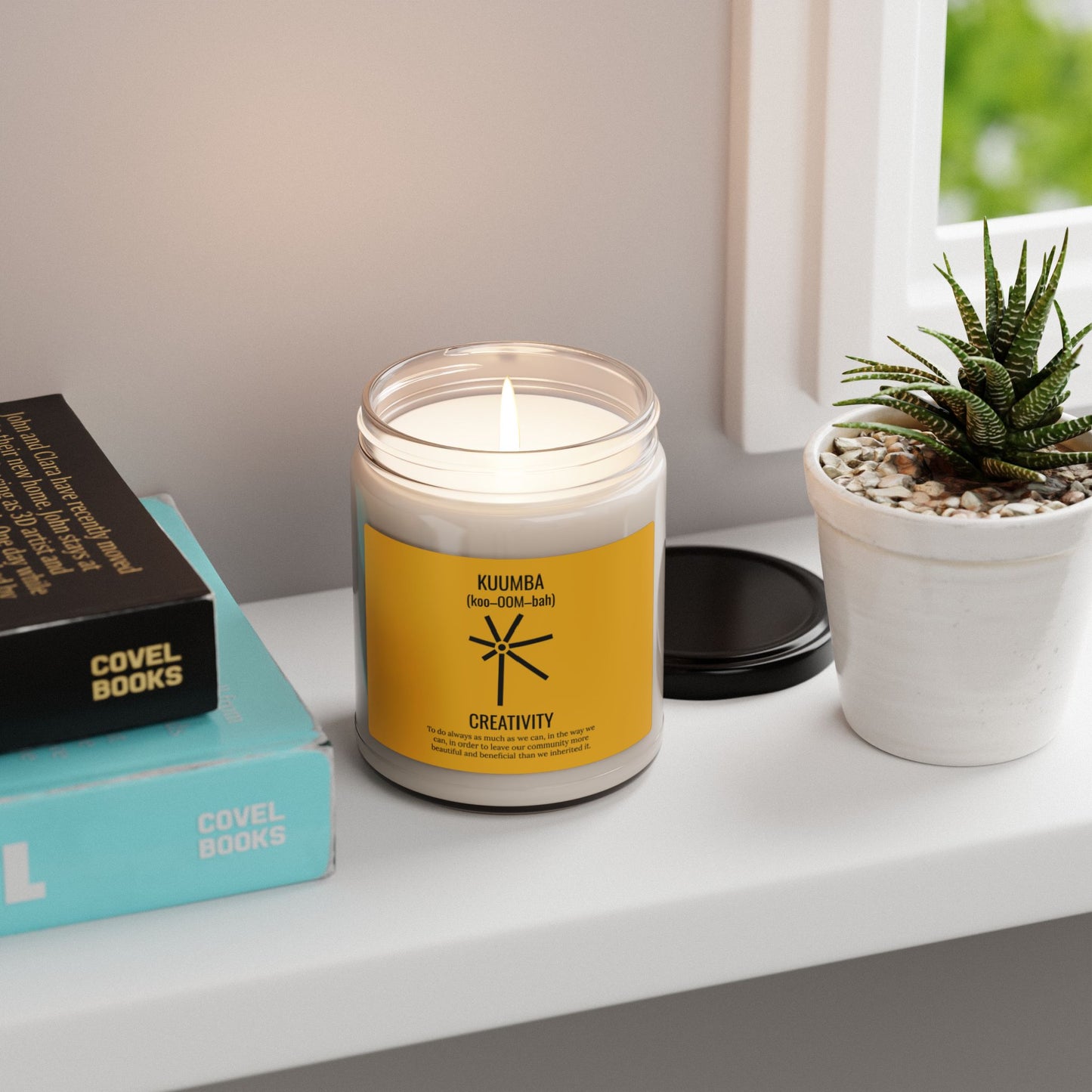 Kuumba (Day 6) | Creativity | Candle |(Yellow Label)| 9 Oz